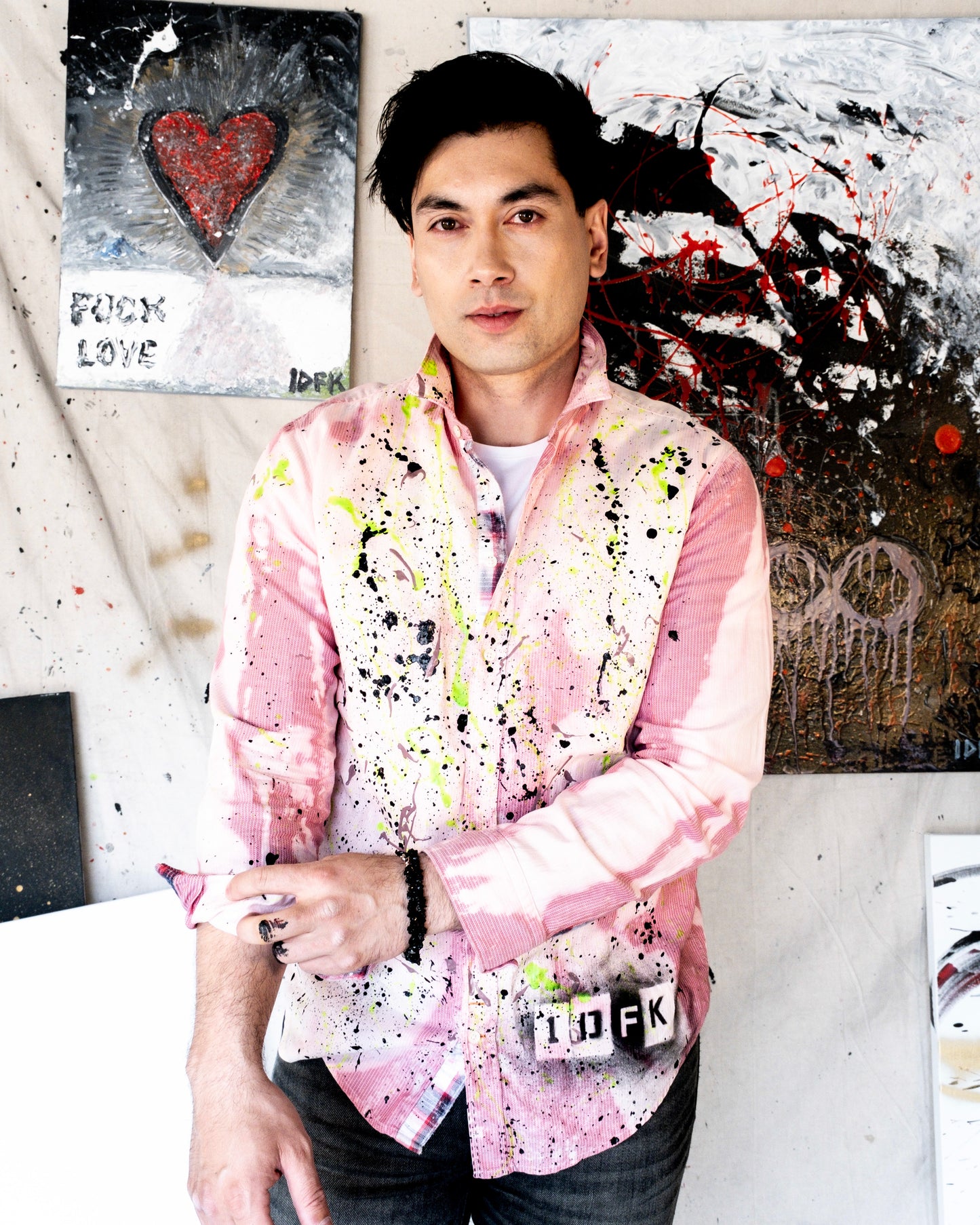 Neon-O-Pink Striped Shirt