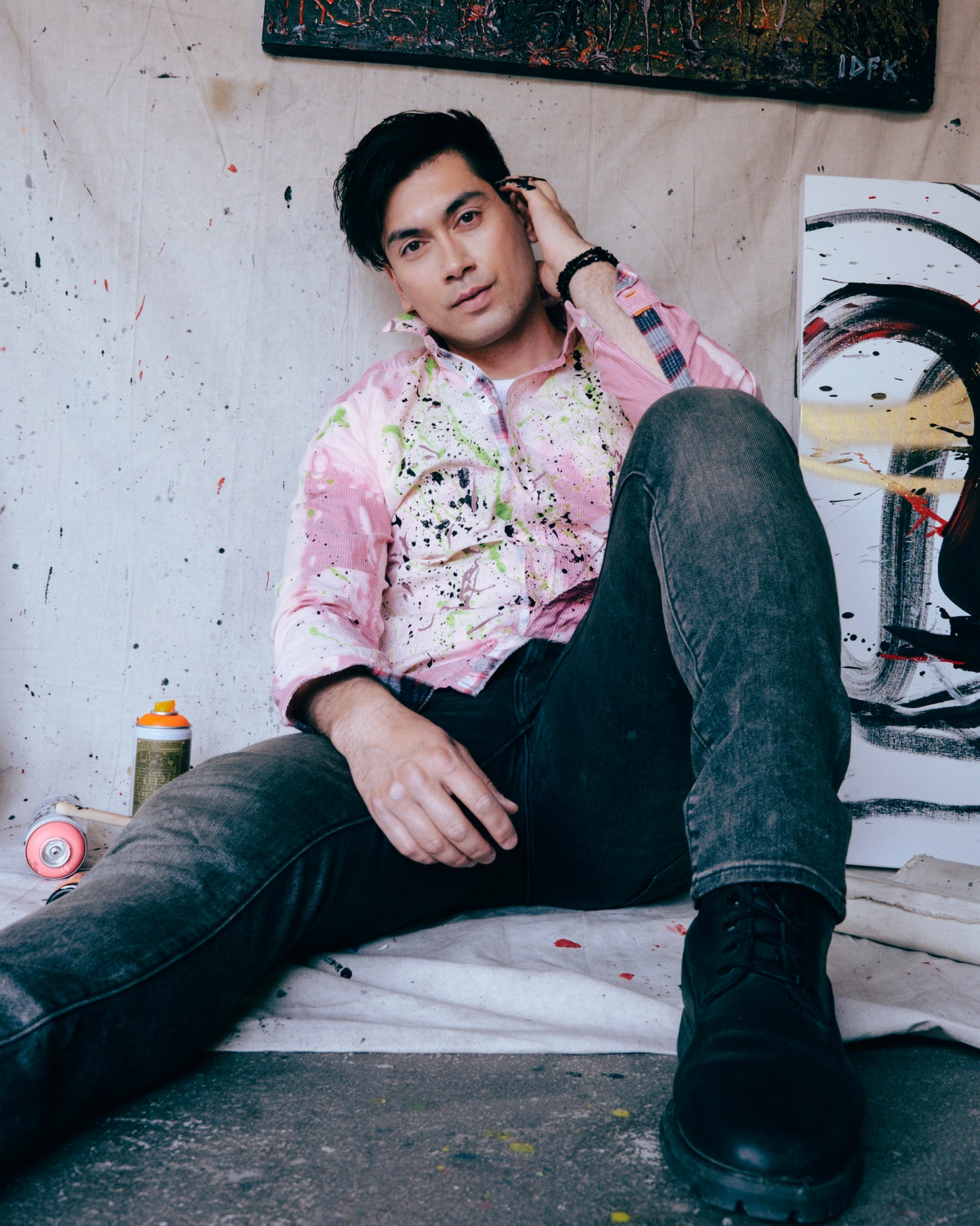 Neon-O-Pink Striped Shirt