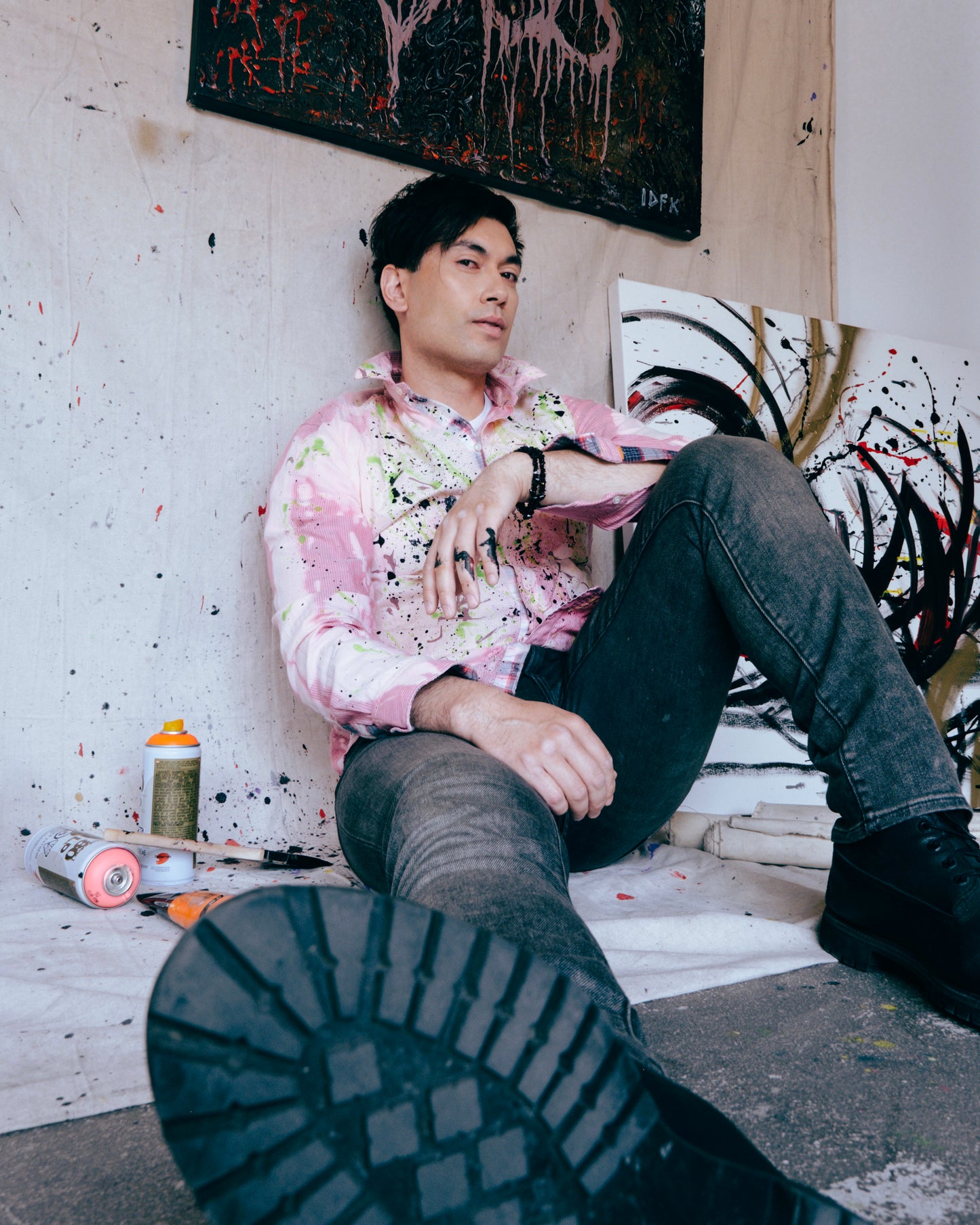 Neon-O-Pink Striped Shirt