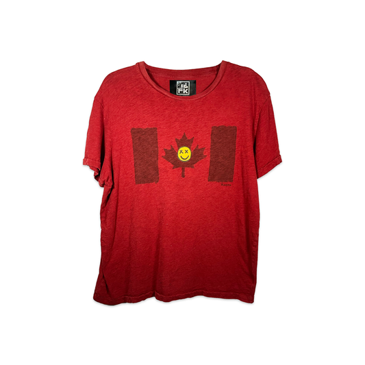 JOEL X IDFK Smiley Canadian Red Tee