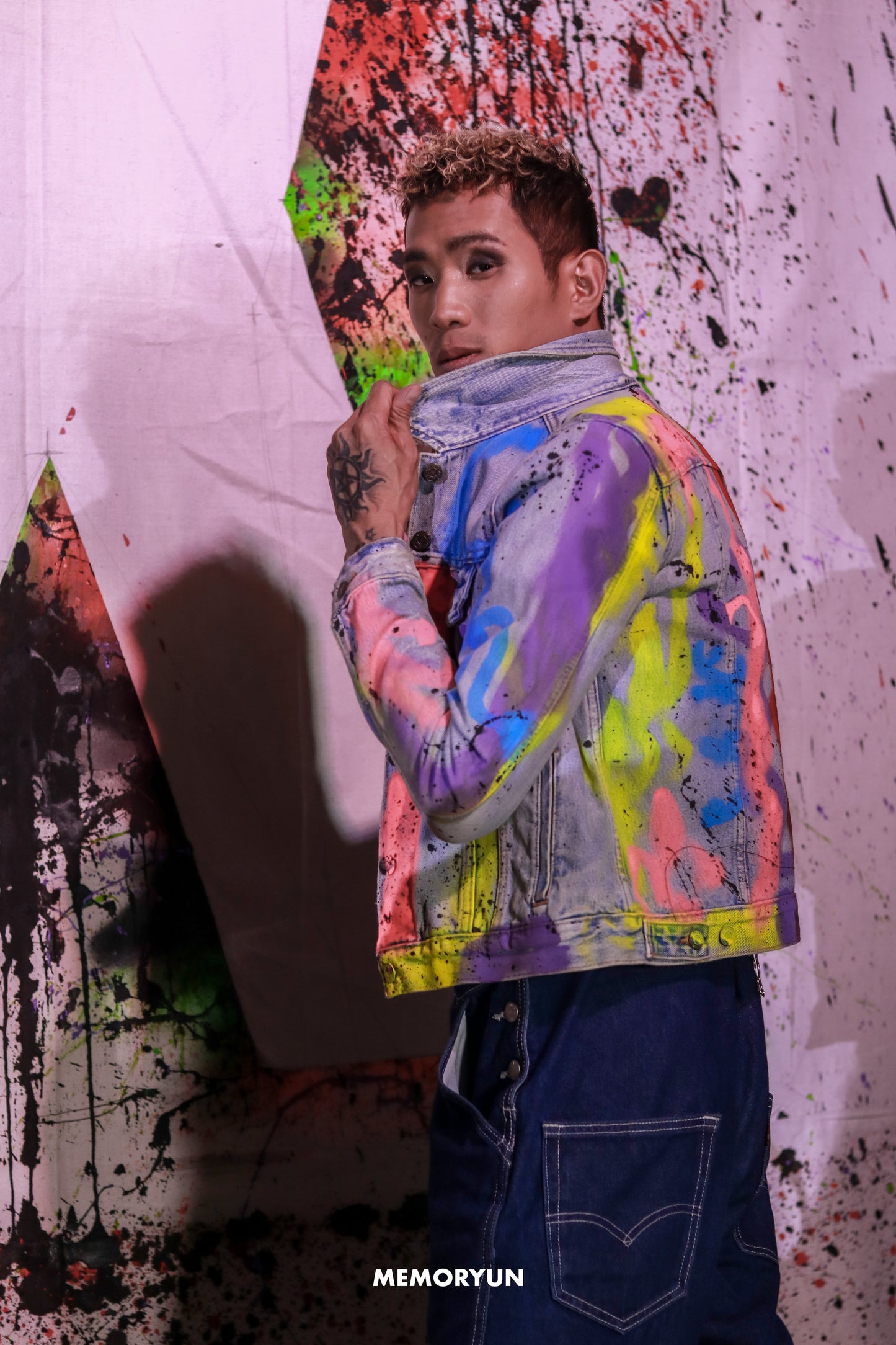 Colourful CoLab Jean Jacket