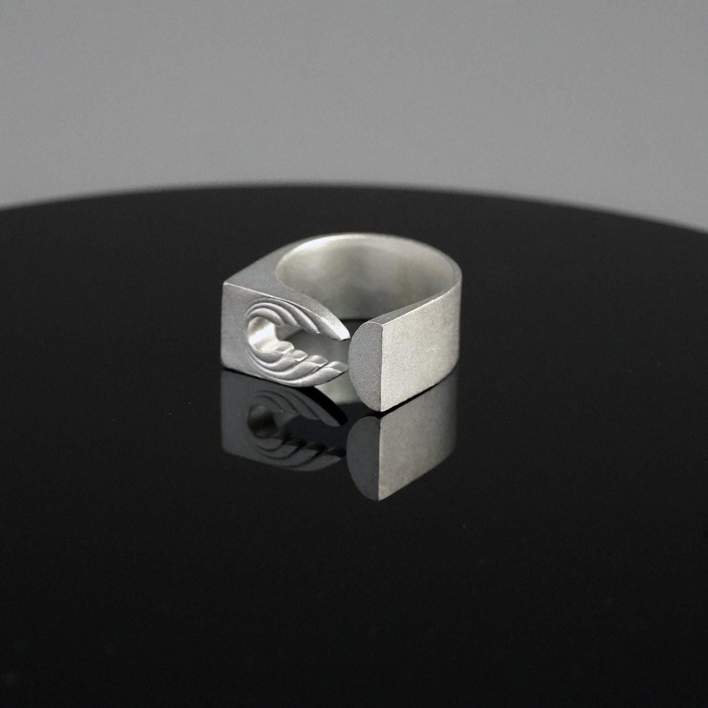 Silver Geometric Blossom