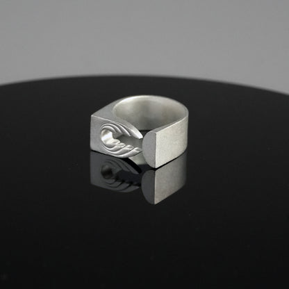 Silver Geometric Blossom