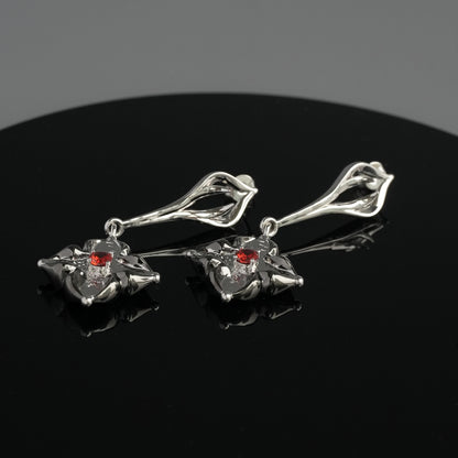Crossflower Needle Leaf Earrings