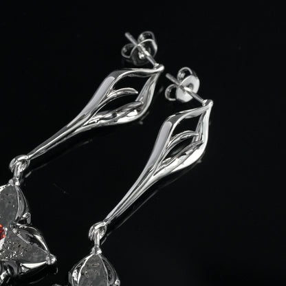 Crossflower Needle Leaf Earrings