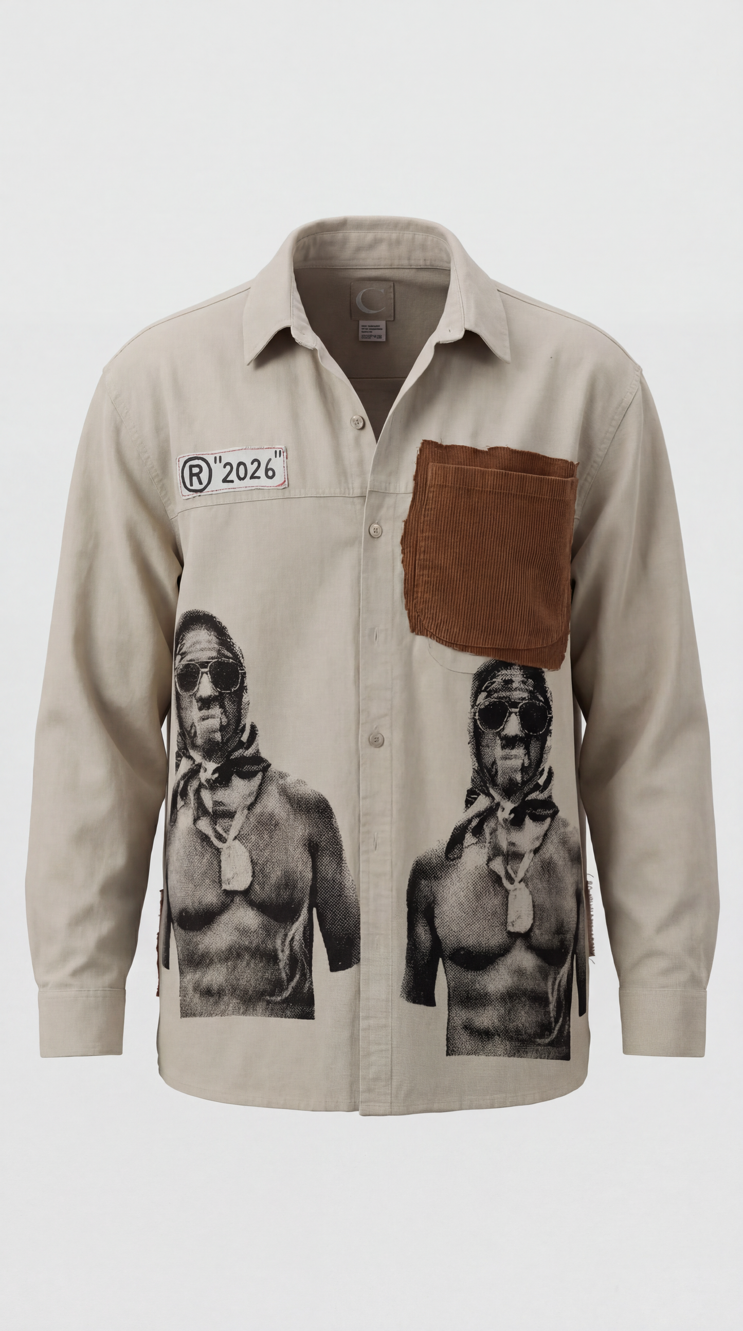 Identity Crisis Cotton Shirt Jacket with Corduroy Pocket