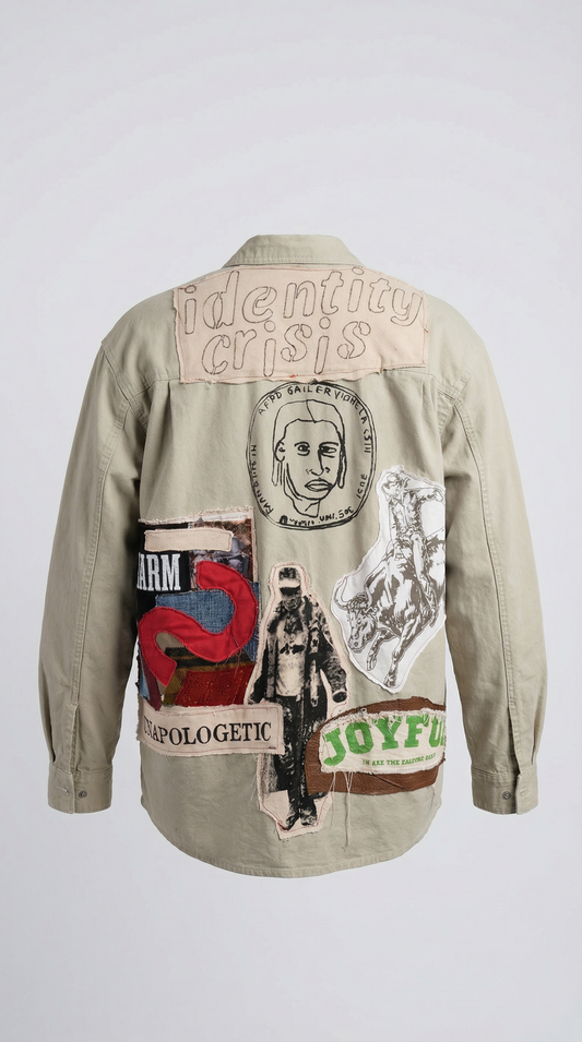 Identity Crisis Cotton Shirt Jacket with Corduroy Pocket