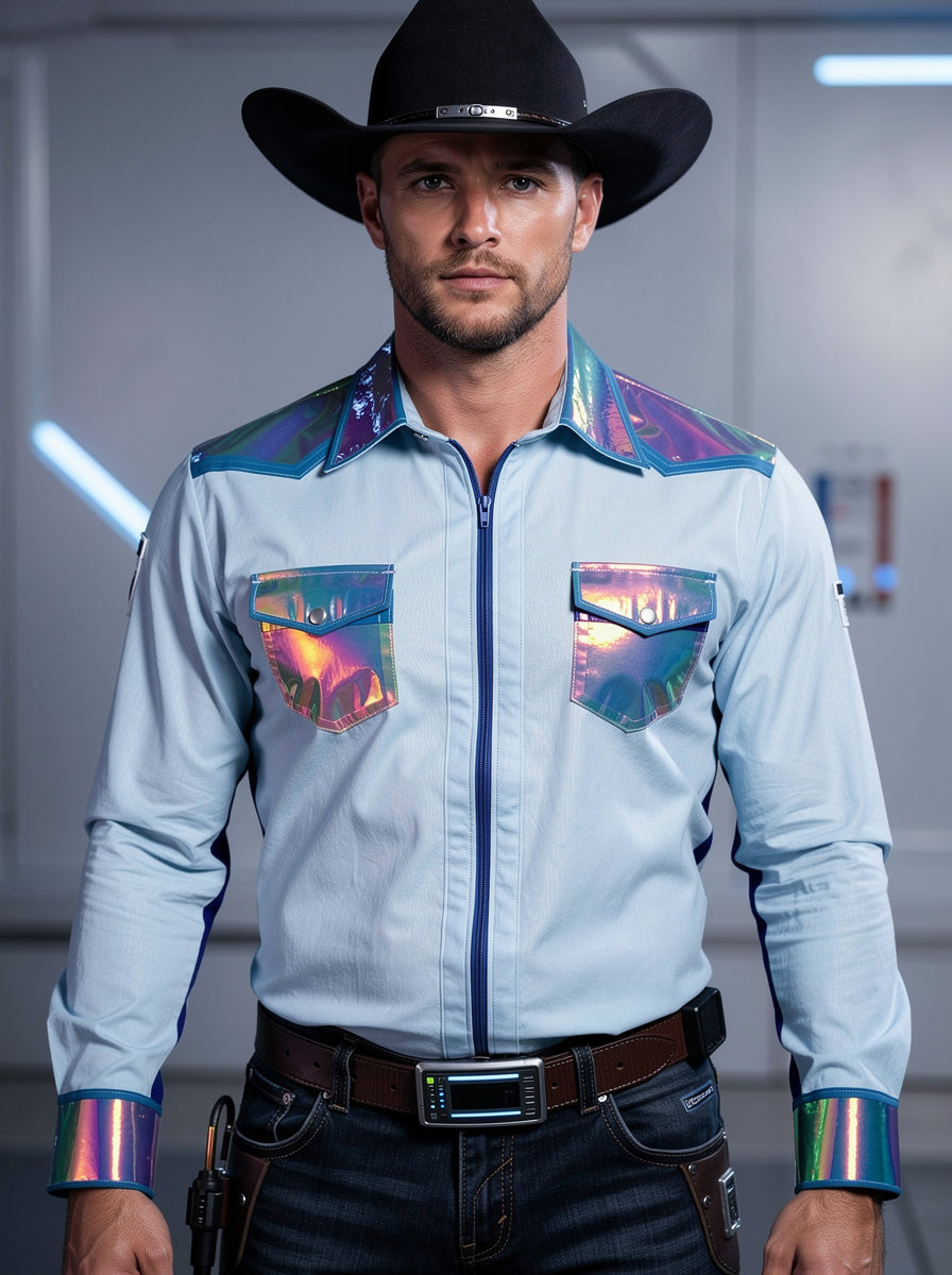 Long Sleeve Holographic Space Cowboy UBU Shirt