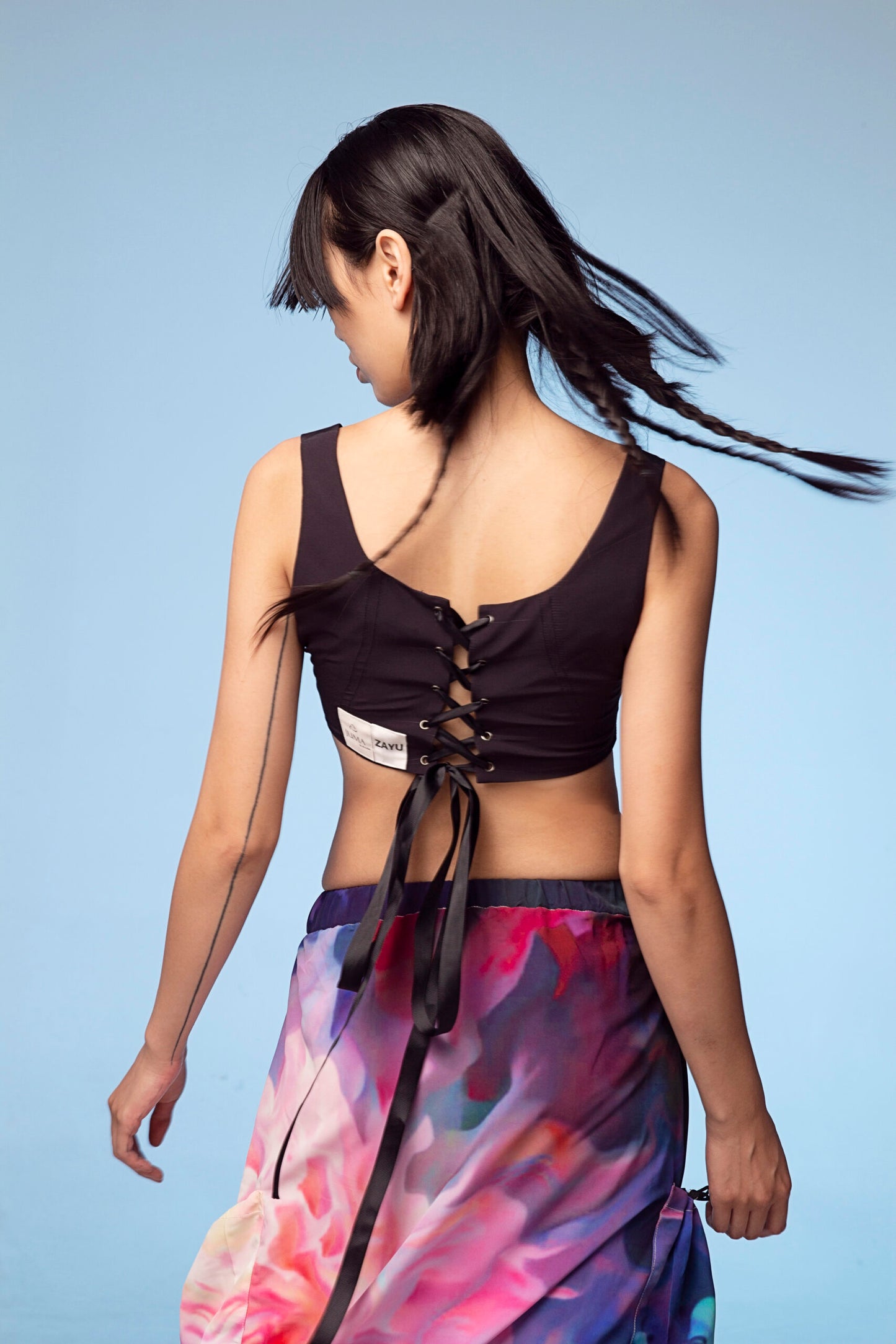 ACID4YUPPIES X JUMA SHAKTI Printed Cargo Skirt