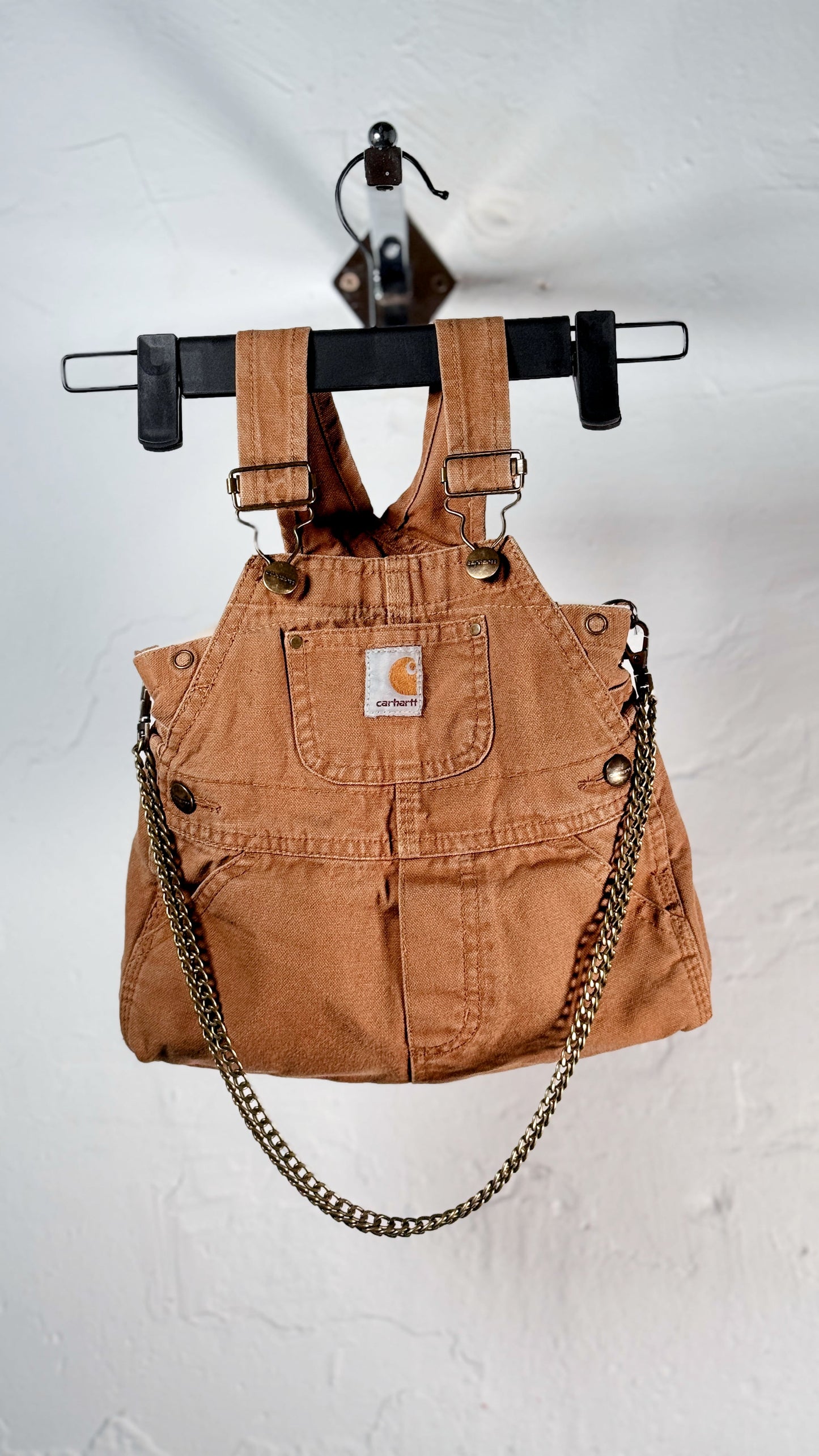 Beige Carhartt Overalls Mini-Tote Bag