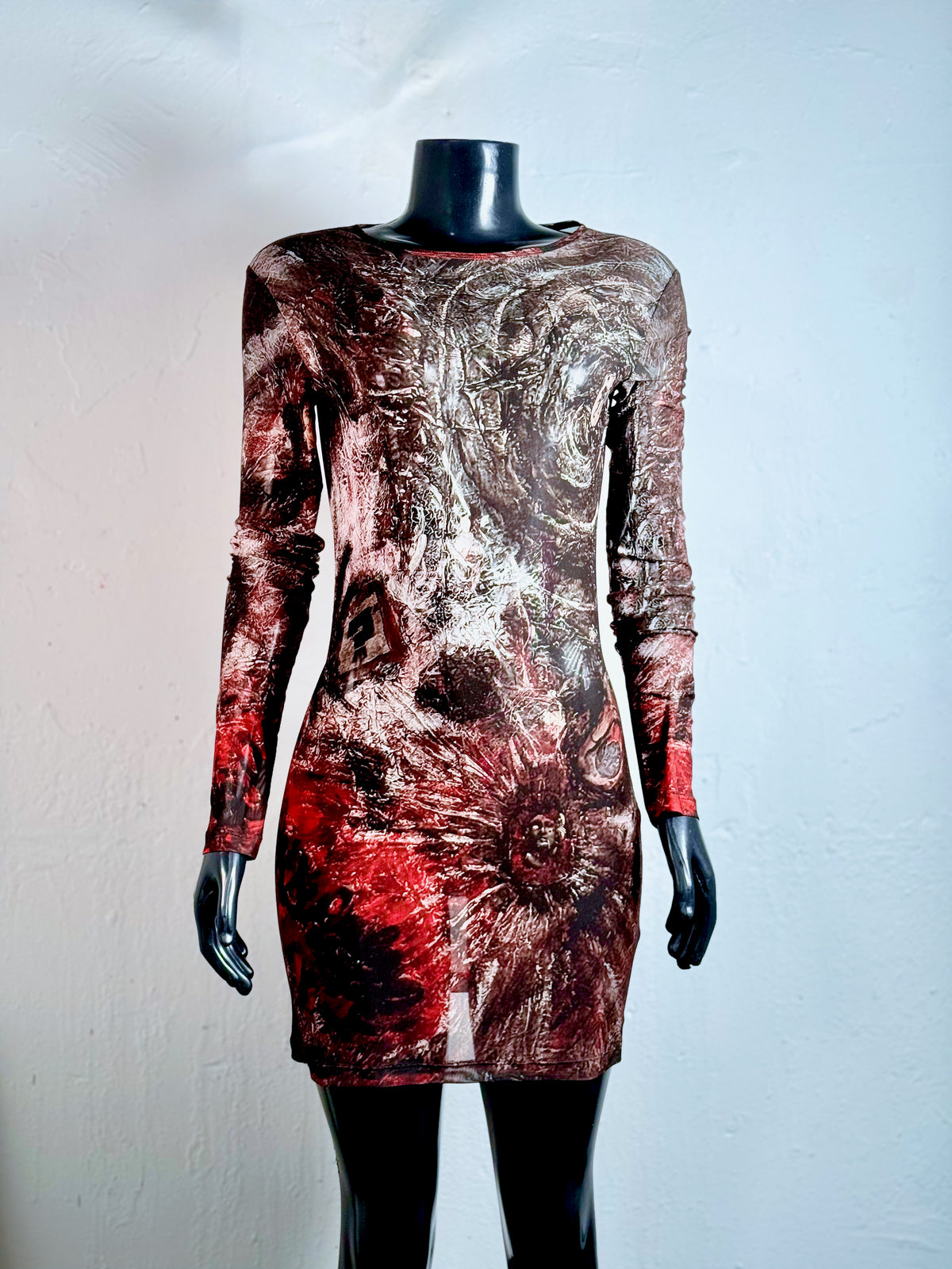 IDFK Transparency Mesh Mini-Dress - Blessed