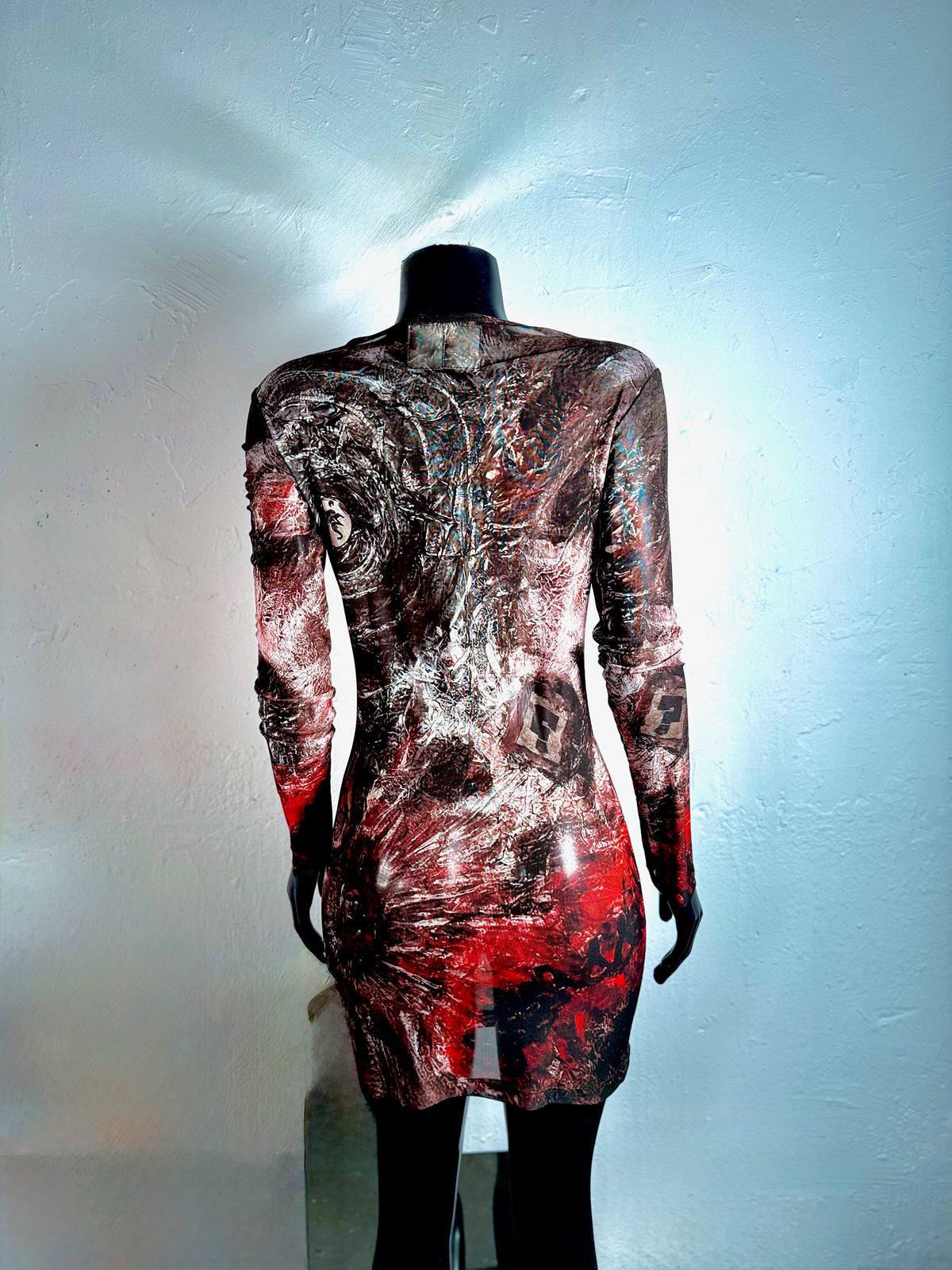 IDFK Transparency Mesh Mini-Dress - Blessed