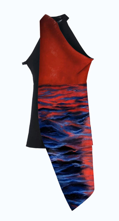 JUMA x SashaQ - Short Wrap Halter Dress