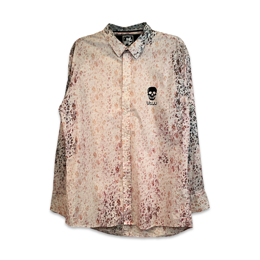 Mini Skull Bleached Floral Shirt