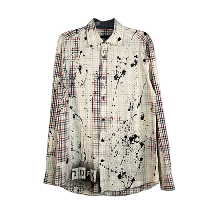 Bleach Faded Checkered Shirt