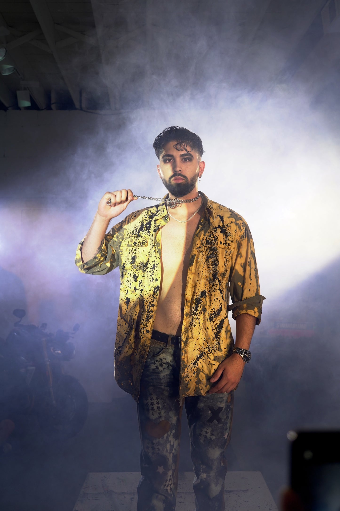 Splash-On Bleached Shirt