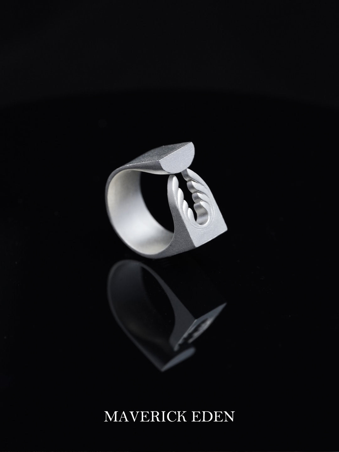 Silver Geometric Blossom