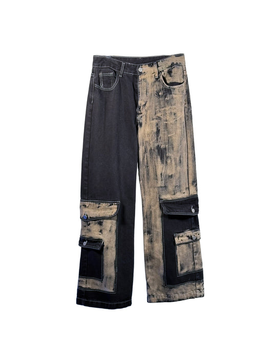 Mirror Effect Cargo Pants