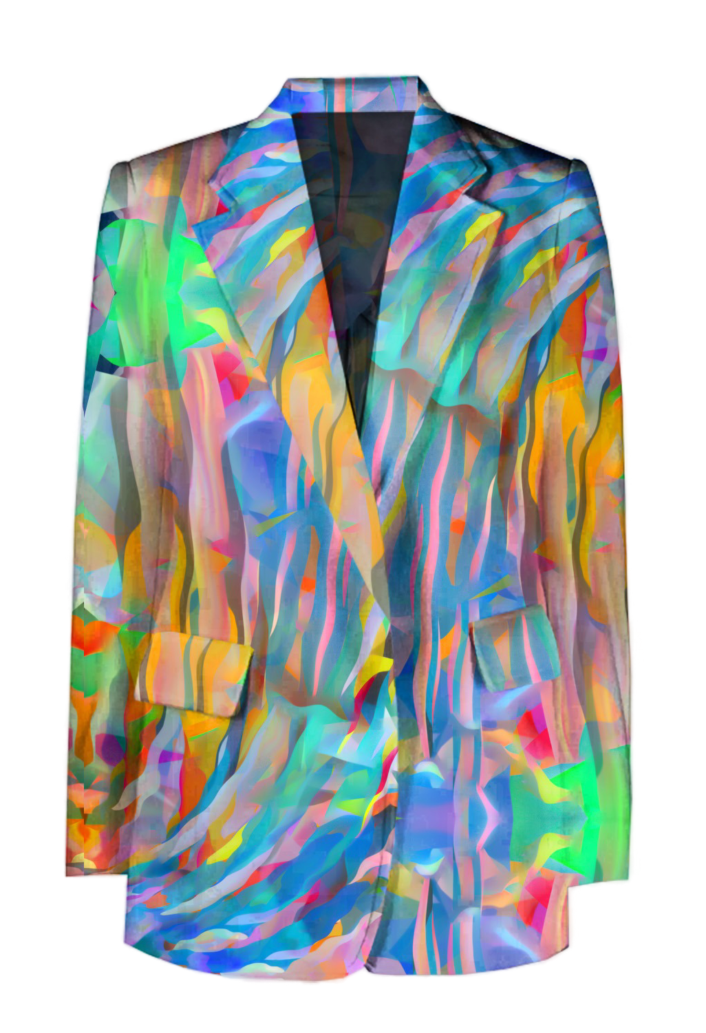 ACID4YUPPIES x JUMA BODHISATTVA Printed Blazer