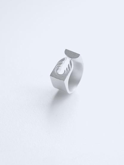 Silver Geometric Blossom