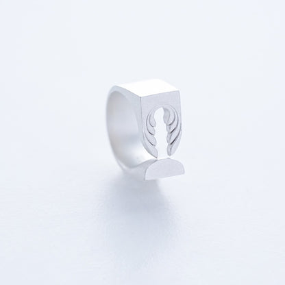 Silver Geometric Blossom
