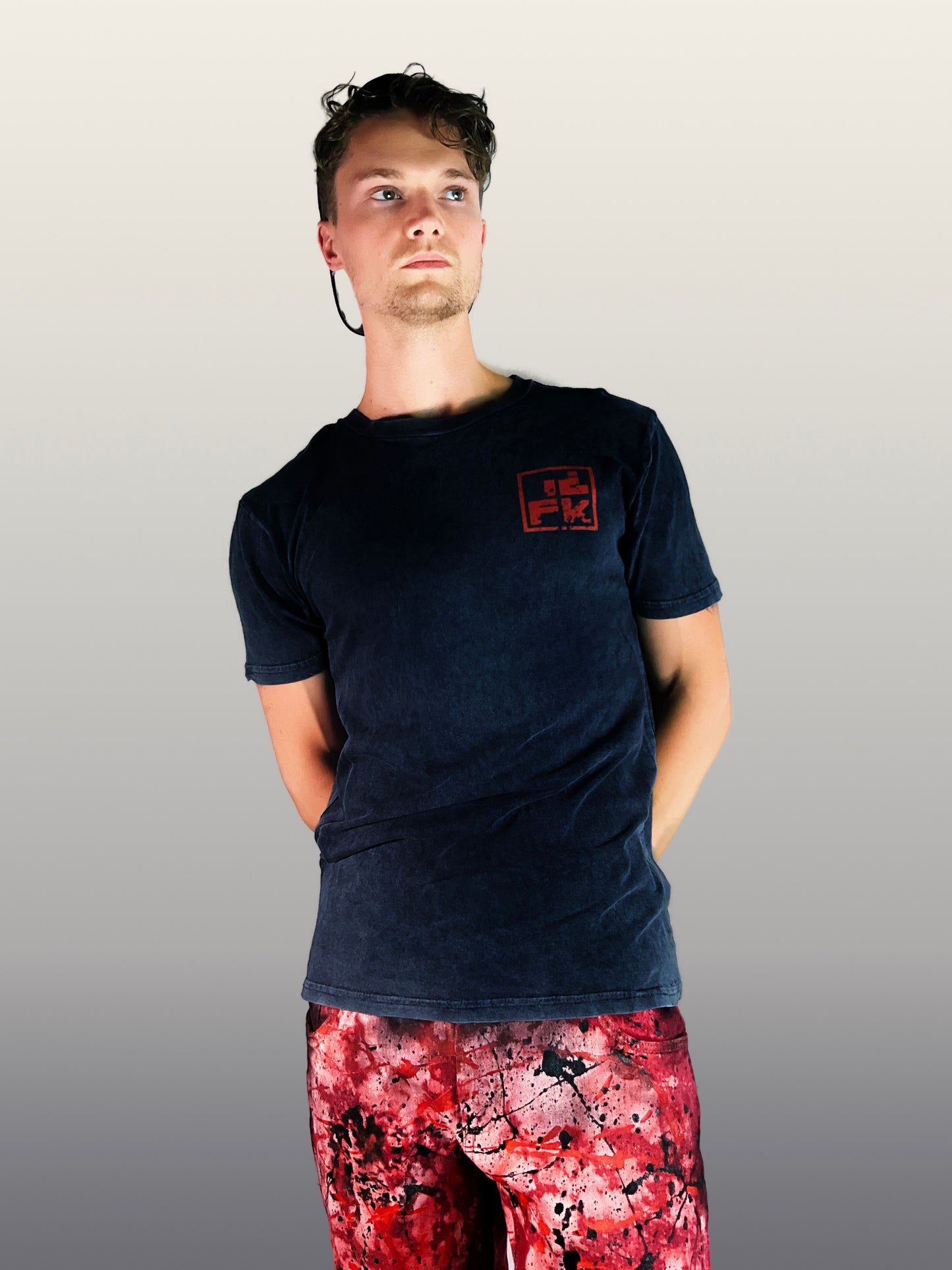 IDFK Logo Essential Black Tee