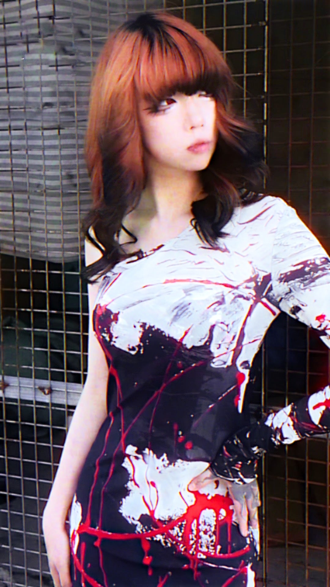 IDFK x JUMA - love u forever Single Sleeve  Dress (Light)