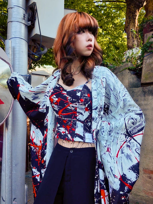 IDFK x Juma - love u forever Kimono-style Robe