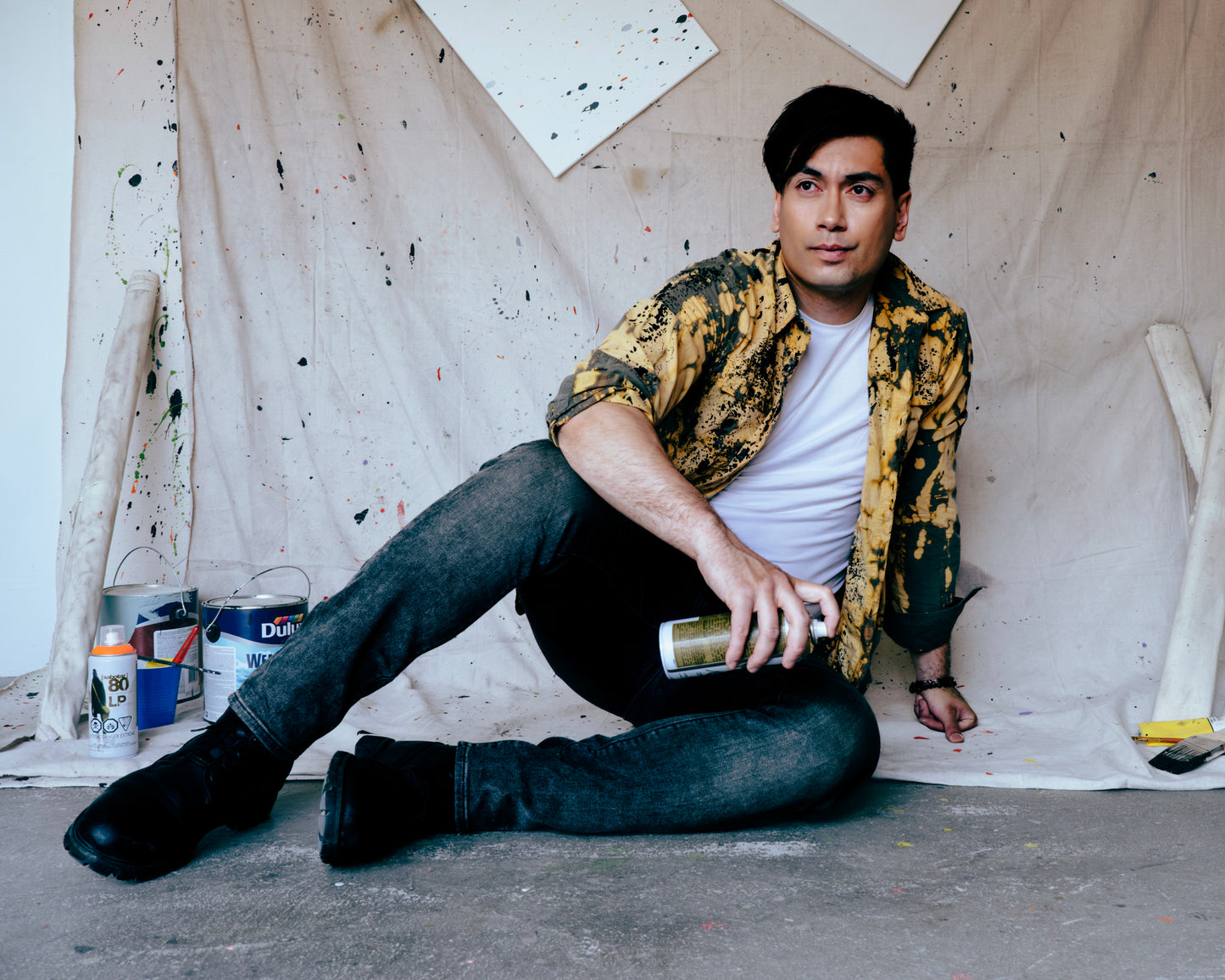 Splash-On Bleached Shirt