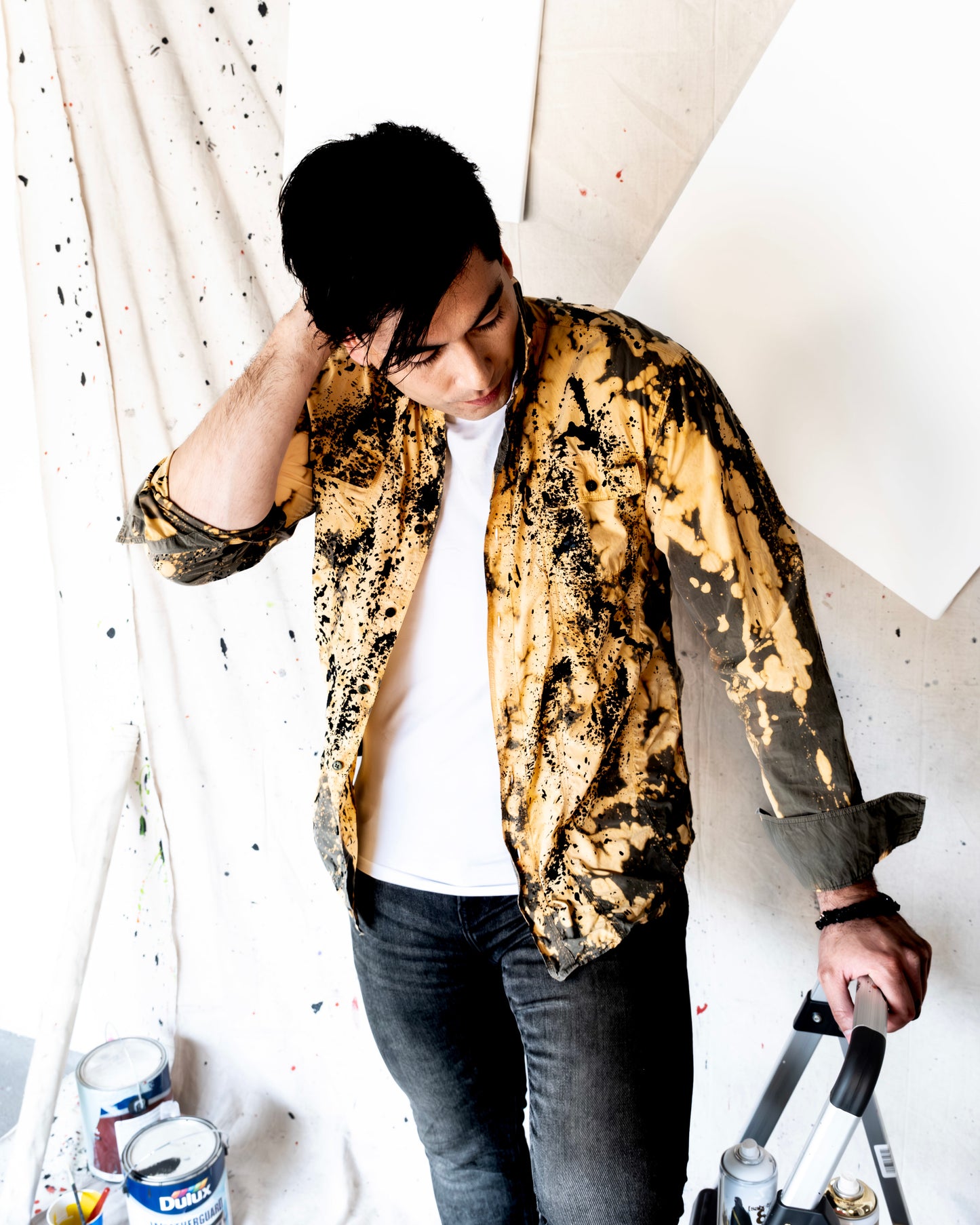Splash-On Bleached Shirt