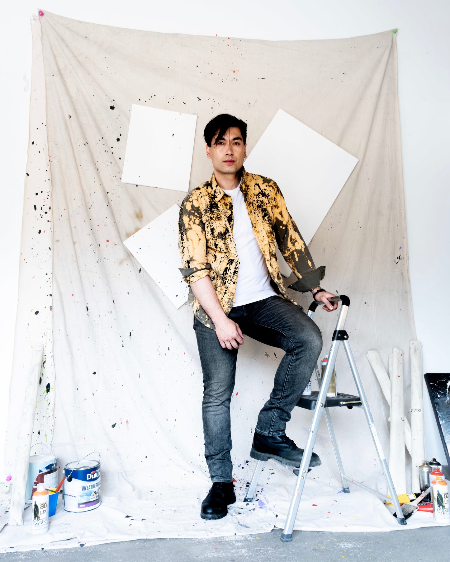 Splash-On Bleached Shirt